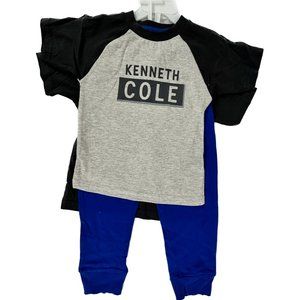 Kenneth Cole New York Toddler Boys 3pcs Tee Pant Set Size 4T $48